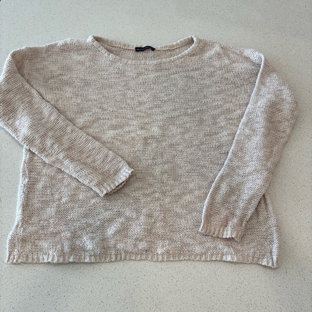 Brandy Melville Light Beige Sweater